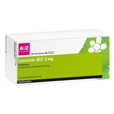 LEVOCETI-AbZ 5 mg apvalkotās tabletes, 50 gab