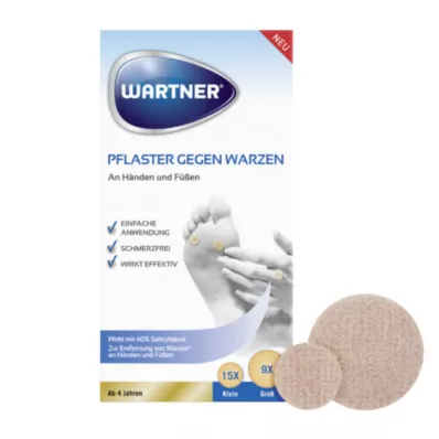 WARTNER Plāksteri pret kārpām, 24 gab