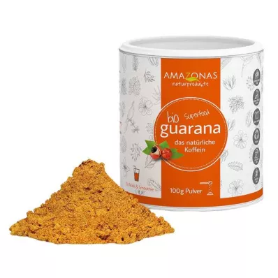 Guarana organiskais pulveris tīrs pulveris, 100 g Guarana organiskais pulveris tīrs pulveris, 100 g