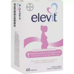 ELEVIT 1 auglības &amp; grūtniecības tabletes, 1X60 gab