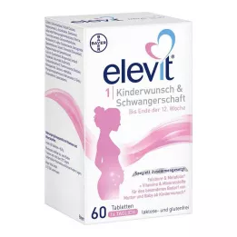 ELEVIT 1 auglības &amp; grūtniecības tabletes, 1X60 gab
