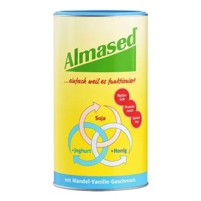 Almased vital food mandeļu vaniļas pulveris, 500 g Almased vital food mandeļu vaniļas pulveris, 500 g