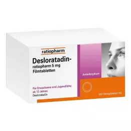 DESLORATADIN-ratiopharm 5 mg apvalkotās tabletes, 100 gab