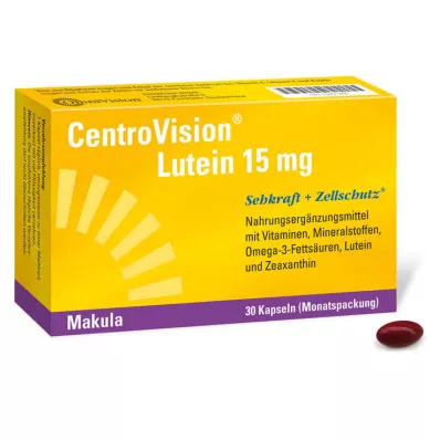 Centrovision Lutein 15 mg kapsulas, 30 gab Centrovision Lutein 15 mg kapsulas, 30 gab