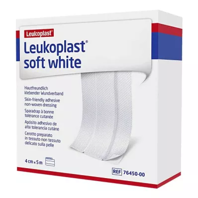 LEUKOPLAST mīksts balts ģipsis 4 cmx5 m ruļļos, 1 gab LEUKOPLAST mīksts balts ģipsis 4 cmx5 m ruļļos, 1 gab