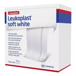 LEUKOPLAST mīksts balts ģipsis 6 cm x5 m ruļļos, 1 gab