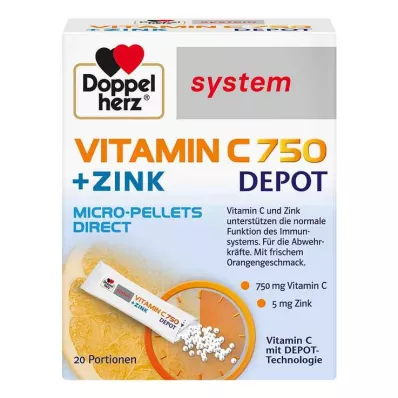 Doppelherz Vitamin C 750 Depo sistēmas granulas, 20 gab Doppelherz Vitamin C 750 Depo sistēmas granulas, 20 gab