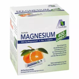 MAGNESIUM 400 tiešās apelsīnu porciju nūjiņas, 50X2,1 g