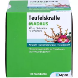 TEUFELSKRALLE MADAUS Plēves apvalkotās tabletes, 100 gab