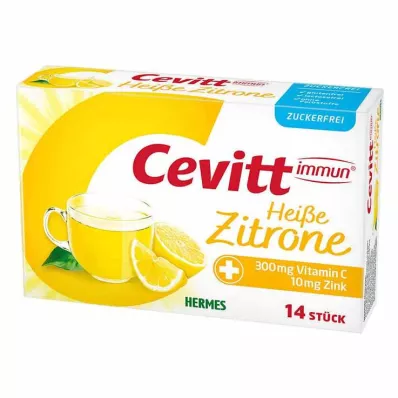 Cevitt immune karstā citrona granulas bez cukura, 14 gab Cevitt immune karstā citrona granulas bez cukura, 14 gab