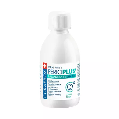 Curaprox Perio Plus + Balance mutes skalojamais līdzeklis, 200 ml Curaprox Perio Plus + Balance mutes skalojamais līdzeklis, 200 ml