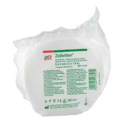 Celulozes tamponi 4x5 cm rullītis ar samazinātu dīgļu daudzumu, 500 gab