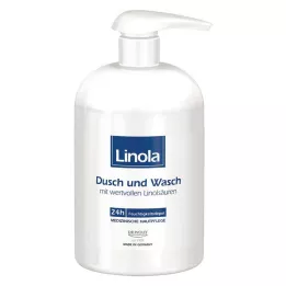 LINOLA Dušas un mazgāšanas līdzeklis ar dozatoru, 500 ml