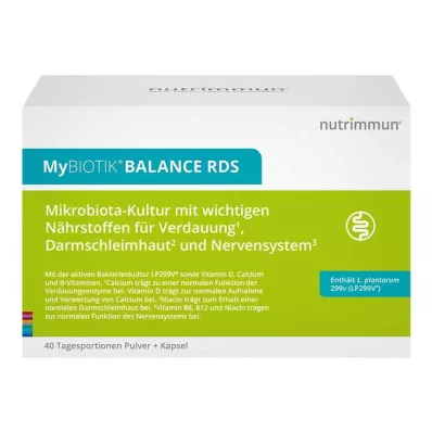 Mybiotik Balance Rds 40x2 g pulveris + 40 kapsulas, 1 p Mybiotik Balance Rds 40x2 g pulveris + 40 kapsulas, 1 p