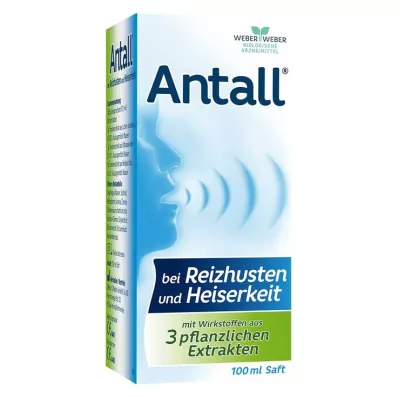 ANTALL pret sausu klepu un aizsmakumu sula, 100 ml ANTALL pret sausu klepu un aizsmakumu sula, 100 ml