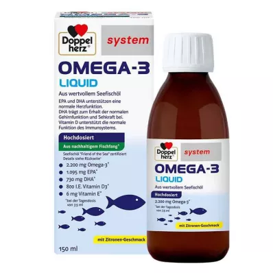 Doppelherz Omega-3 Liquid sistēma, 150 ml Doppelherz Omega-3 Liquid sistēma, 150 ml