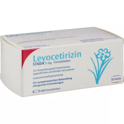 LEVOCETIRIZIN STADA 5 mg apvalkotās tabletes, 100 gab