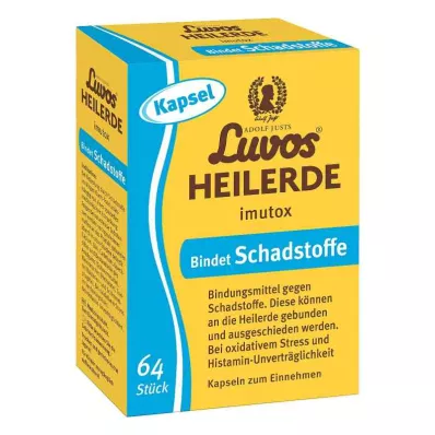 LUVOS Ārstnieciskā māla imutox kapsulas, 64 gab
