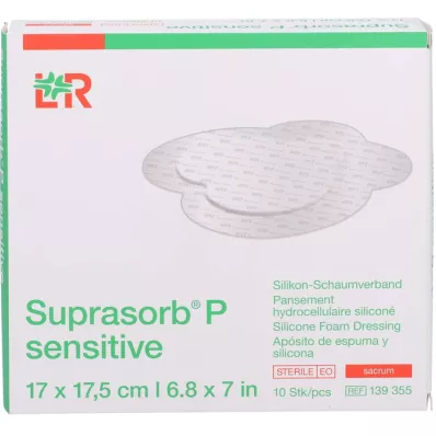 SUPRASORB P sensitive PU-Schaumv.sacr.bor.17x17,5, 10 gab