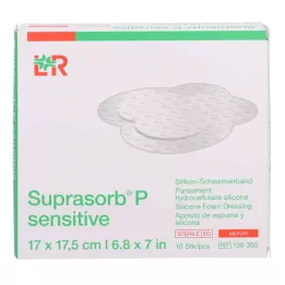 SUPRASORB P sensitive PU-Schaumv.sacr.bor.17x17,5, 10 gab