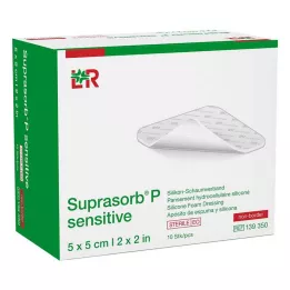 SUPRASORB P sensitive PU-Putu v.non-bor.5x5cm, 10 gab