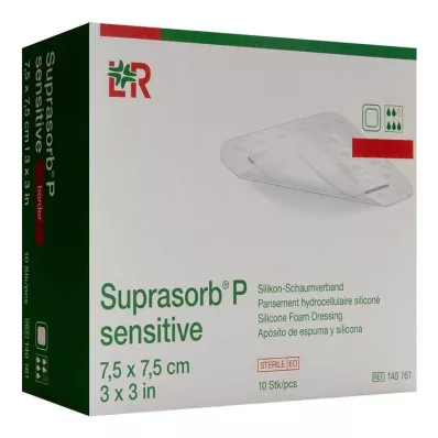 SUPRASORB P sensitive PU-Putu v.bor.lite 7.5x7.5, 10 gab SUPRASORB P sensitive PU-Putu v.bor.lite 7.5x7.5, 10 gab