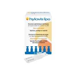 HYLOVIS lipo acu pilieni, vienas devas pipetes, 30X0,4 ml
