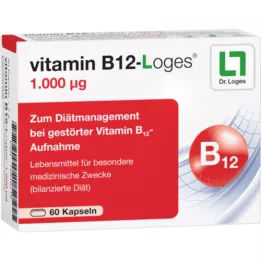 VITAMIN B12-LOGES 1000 μg kapsulas, 60 gab