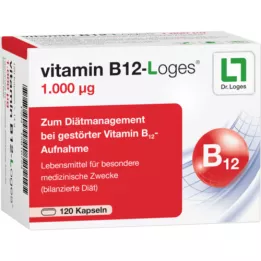 VITAMIN B12-LOGES 1000 μg kapsulas, 120 kapsulas