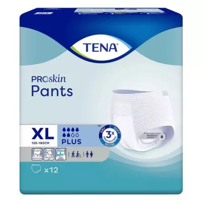 TENA Pants Plus XL Vienreizējās lietošanas bikses nesaturēšanai, 12 gab