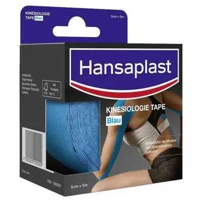 Hansaplast Sport Kinesiology Tape 5 cm x 5 m zila, 1 gab Hansaplast Sport Kinesiology Tape 5 cm x 5 m zila, 1 gab