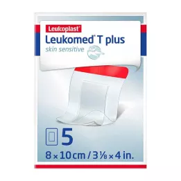 LEUKOMED T plus ādas jutīgs sterils 8x10 cm, 5 gab