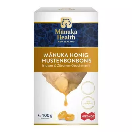 MANUKA HEALTH MGO 400+ Lollipops ingvera un citrona, 100 g