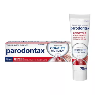 PARODONTAX Pilnīga aizsardzība, balinošā Zahncreme, 75 ml PARODONTAX Pilnīga aizsardzība, balinošā Zahncreme, 75 ml