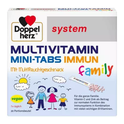 DOPPELHERZ Multivitamīnu Mini-Tabs ģimenes sistēma, 20 gab