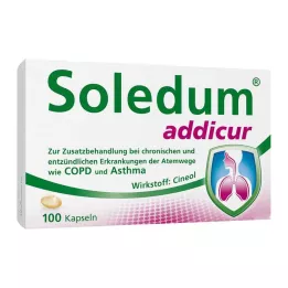 SOLEDUM addicur 200 mg mīkstās kapsulas ar enterisko apvalku, 100 gab