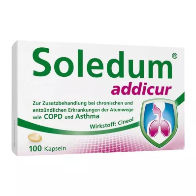 SOLEDUM addicur 200 mg mīkstās kapsulas ar enterisko apvalku, 100 gab