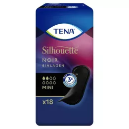TENA SILHOUETTE Inkrustācijas mini noir, 18 gab