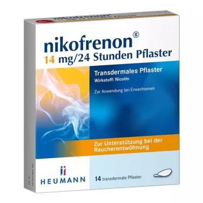 nikofrenona 14 mg/24 stundu plāksteris, 14 gab nikofrenona 14 mg/24 stundu plāksteris, 14 gab