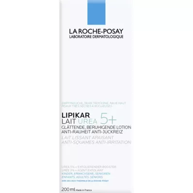 ROCHE-POSAY Lipikar Lait Urea 5+ losjons, 200 ml