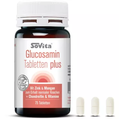 SOVITA Glikozamīna tabletes plus, 75 gab
