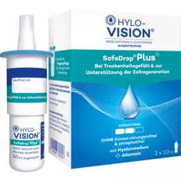 HYLO-VISION SafeDrop Plus acu pilieni, 2X10 ml