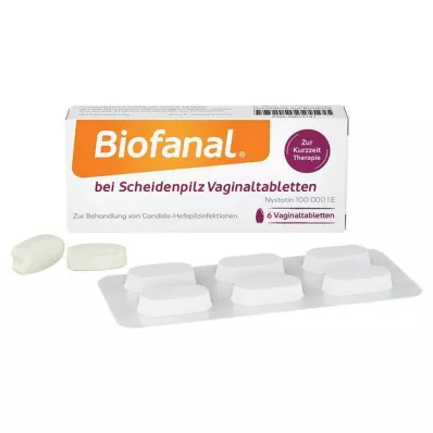 Biofanal® maksts piena sēnītei vaginālās tabletes, 6 gab