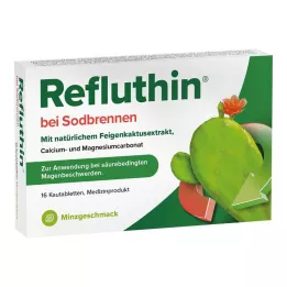 REFLUTHIN pret grēmas košļājamās tabletes piparmētru, 16 gab