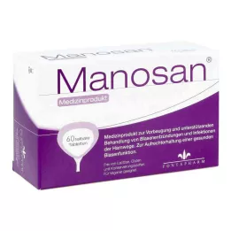 MANOSAN Tabletes, 60 gab