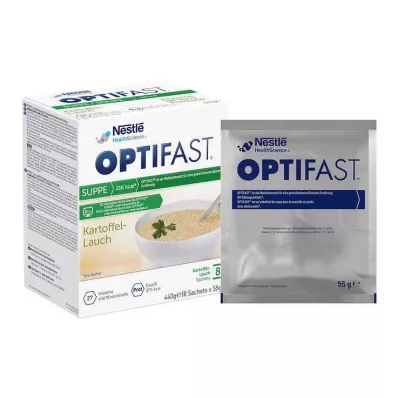 Optifast mājas zupa kartupeļu-puravu pulveris, 8x55 g