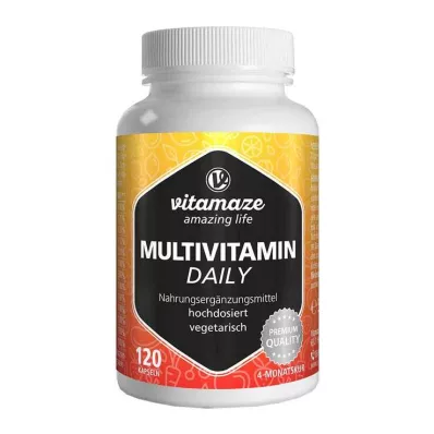 Multivitamīni Daily bez joda veģetārās kapsulas, 120 gab