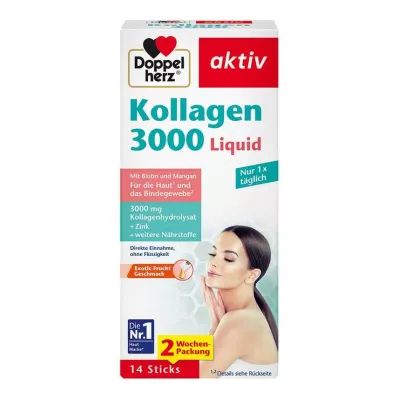 Doppelherz Collagen 3000 Liquid Sticks, 14 gab