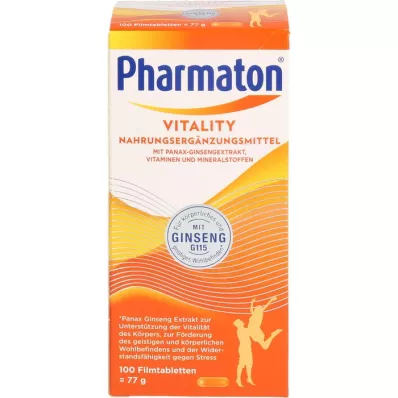 PHARMATON Vitality apvalkotās tabletes, 100 gab