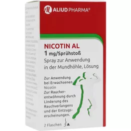NICOTIN AL 1 mg/smidzināms aerosols iekšķīgai lietošanai, 2 gab